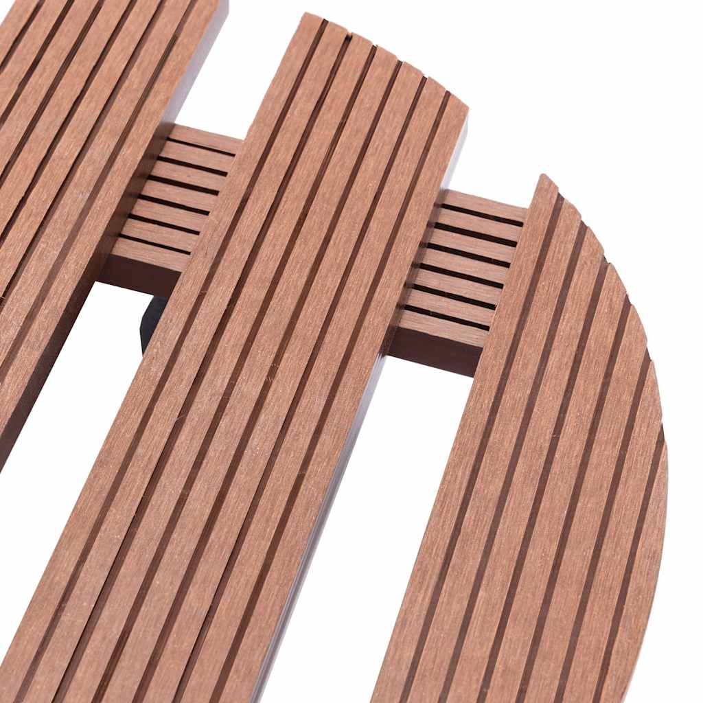 vidaXL Plant Trolley | Set of 2 | Brown | Wood-Plastic Composite | Medium 4