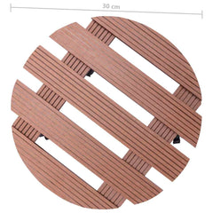 vidaXL Plant Trolley | Set of 2 | Brown | Wood-Plastic Composite | Medium 6