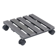 vidaXL Plant Trolleys 2 pcs Grey 30x30x7.5 cm WPC 2