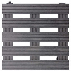 vidaXL Plant Trolleys 2 pcs Grey 30x30x7.5 cm WPC 3
