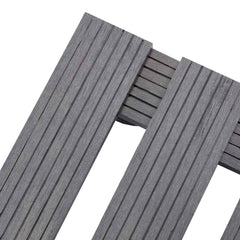 vidaXL Plant Trolleys 2 pcs Grey 30x30x7.5 cm WPC 4