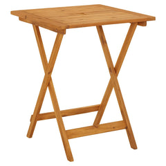 vidaXL Garden Table | Natural wood | Solid acacia wood | Small | Foldable 2