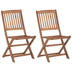 Folding Chairs Solid Acacia Wood without armrest 2