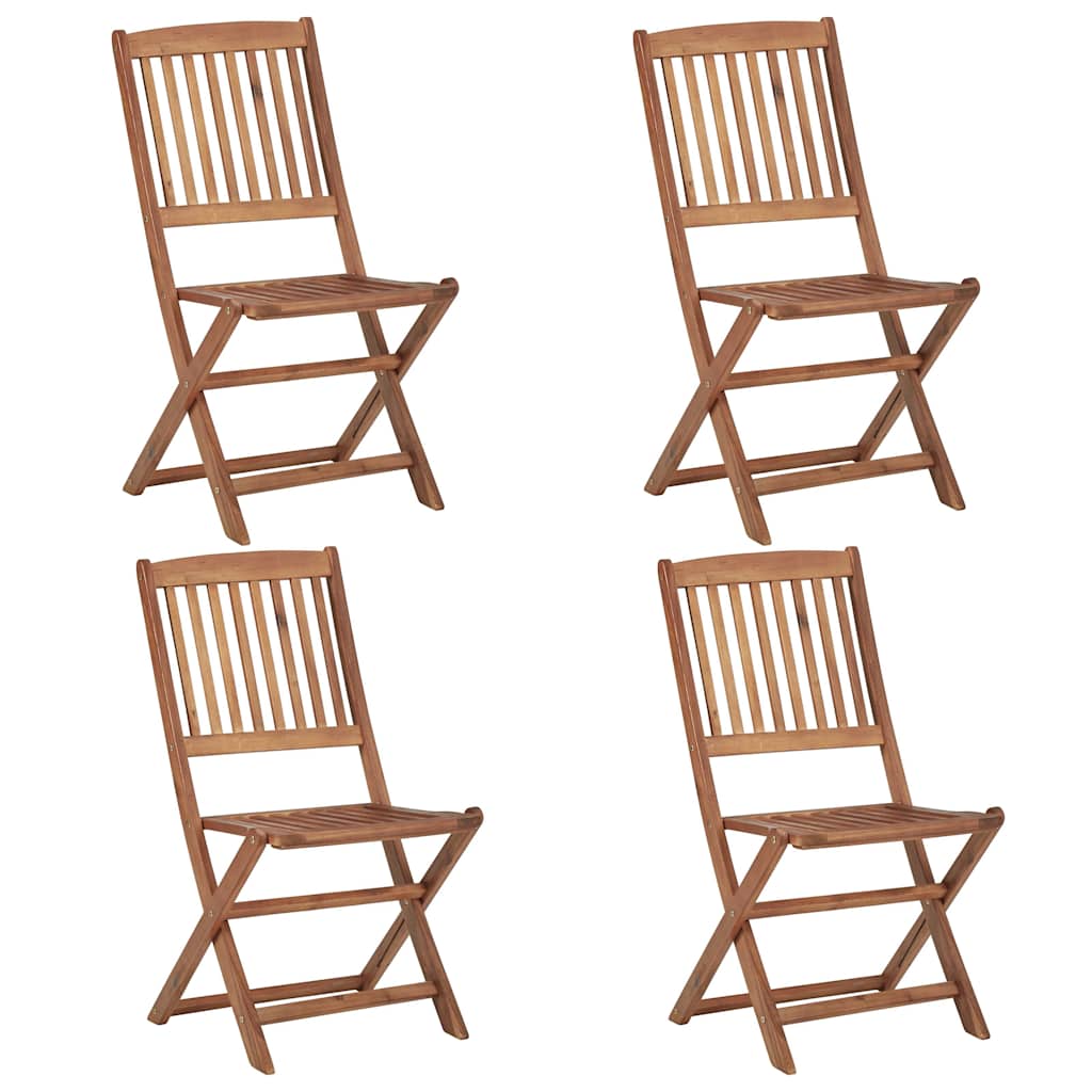 Folding Chairs Solid Acacia Wood without armrest 4