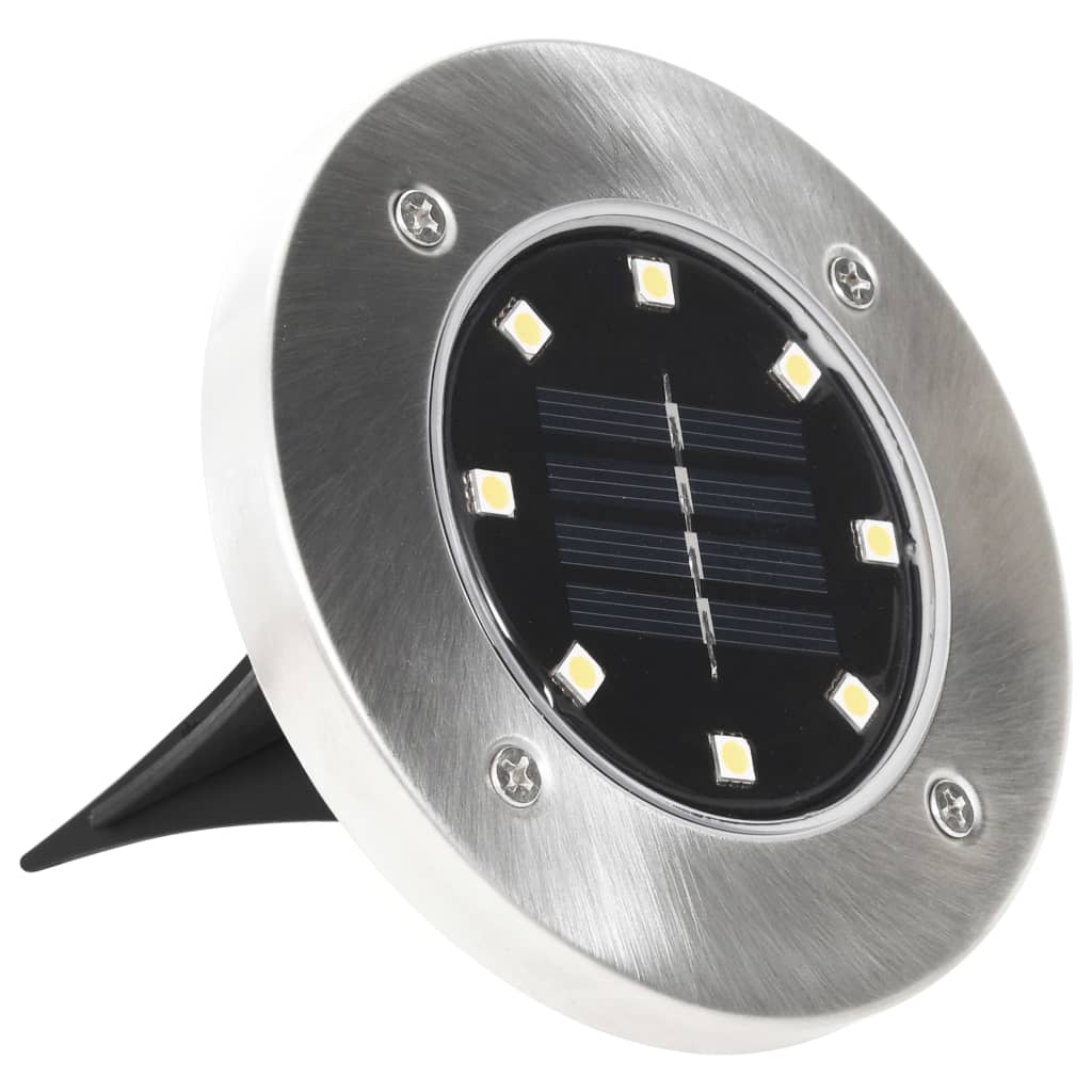vidaXL Solar Ground Light | Set of 8 | Multicolour with stainless steel | PP 2