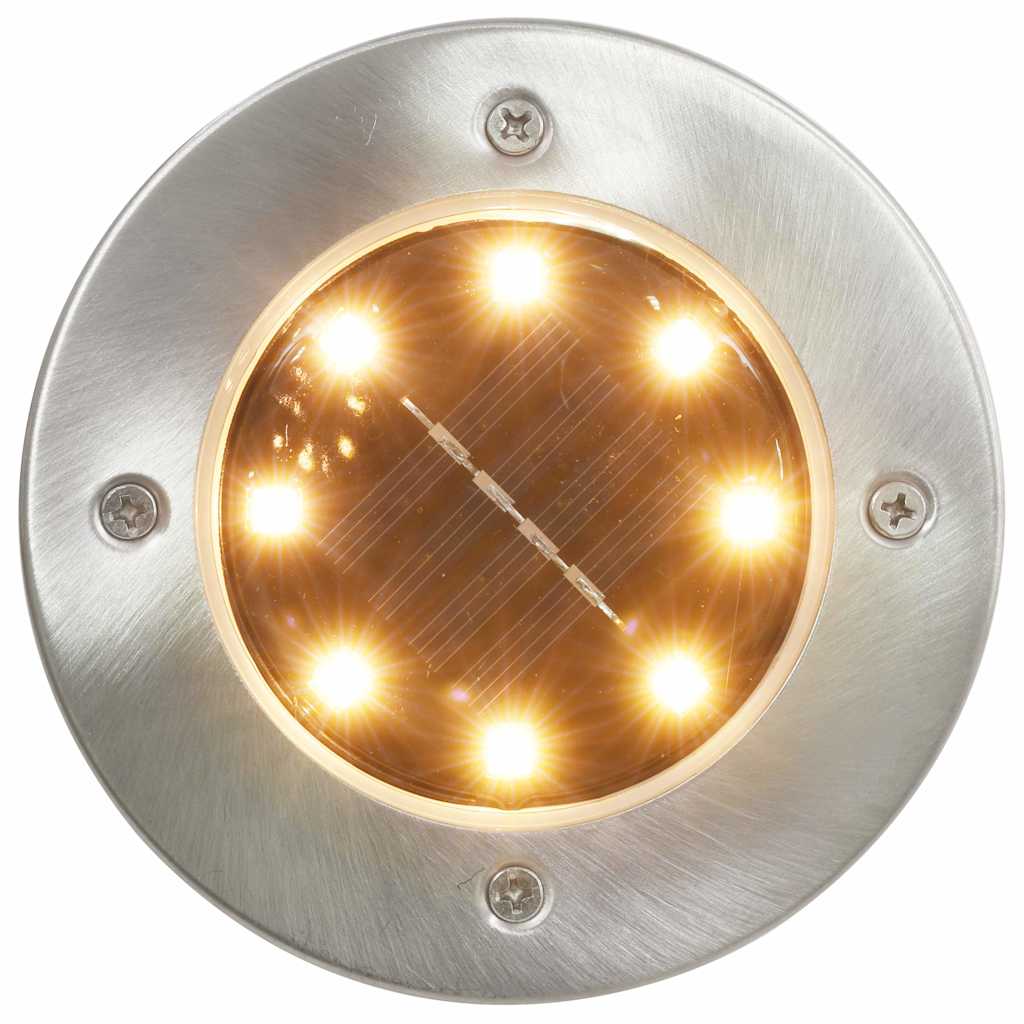 vidaXL Solar Ground Light | Set of 8 | Multicolour with stainless steel | PP 6