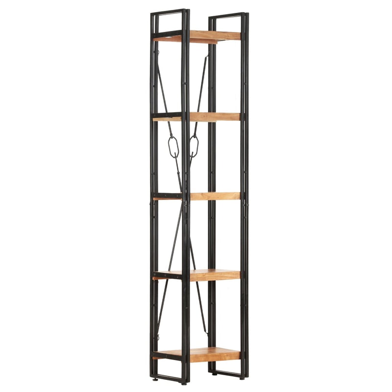 5-Tier Bookcase 40x30x180 cm Solid Acacia Wood