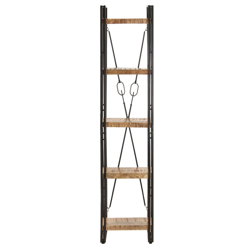 5-Tier Bookcase 39x30x180 cm Solid Mango Wood