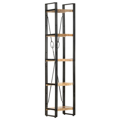 5-Tier Bookcase 39x30x180 cm Solid Mango Wood