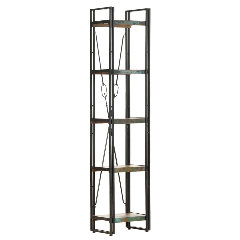 5-Tier Bookcase 40x30x180 cm Solid Reclaimed Wood