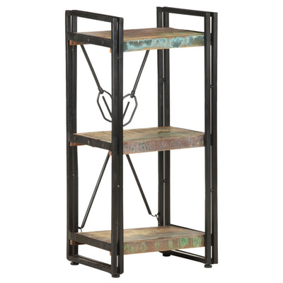 3-Tier Bookcase 40x30x80 cm Solid Reclaimed Wood