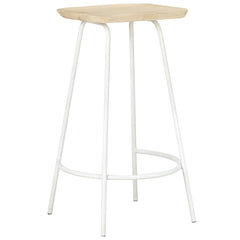 Bar Stools Solid Mango Wood Beige 4