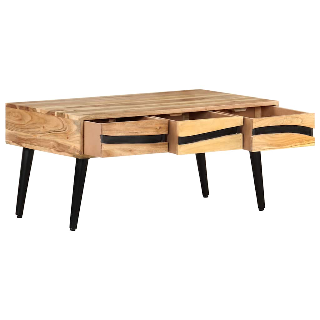 322676 vidaXL Coffee Table 88x50x42 cm Solid Acacia Wood 3