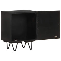 322680 vidaXL Bedside Cabinet with Brass Front 40x30x50 cm Solid Mango Wood 4