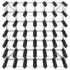 vidaXL Wine Rack for 42 Bottles Black Solid Pine Wood 5