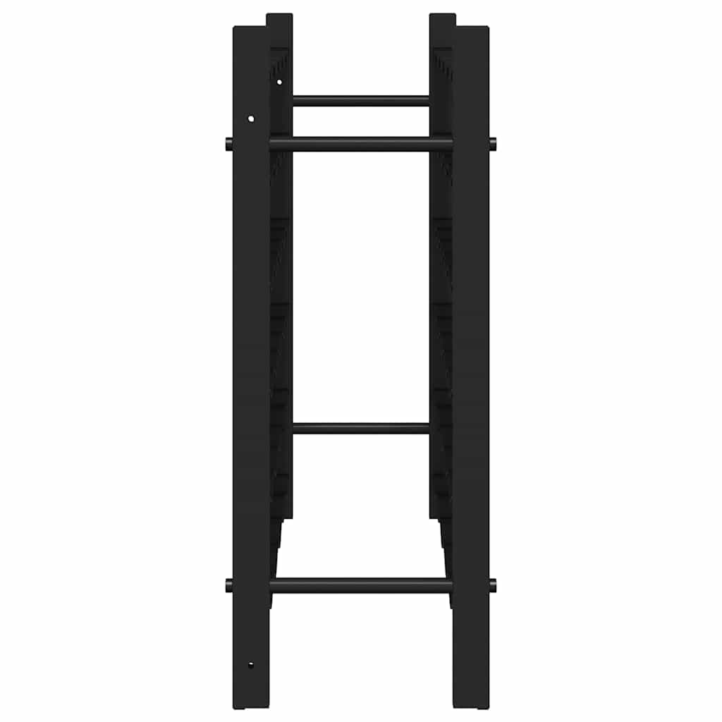 vidaXL Wine Rack for 36 Bottles Black Iron 6