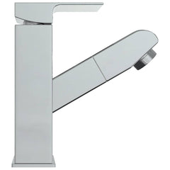 vidaXL Bathroom Basin Faucet with Pull-out Function Chromed Finish 157x172 mm 4