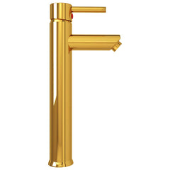 vidaXL Bathroom Mixer Tap Gold 12x30 cm 4