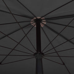vidaXL Garden Parasol with Pole 200x130 cm Anthracite 5