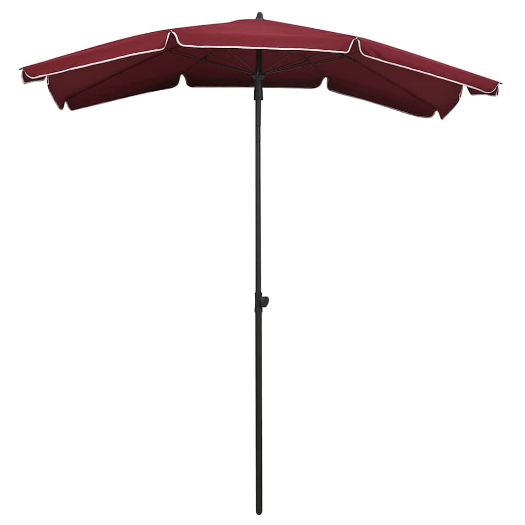 vidaXL Garden Parasol with Pole 200x130 cm Bordeaux Red 2