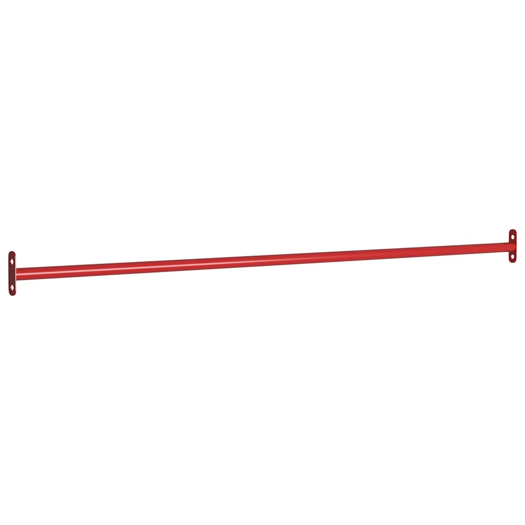 vidaXL Turning Bars 2 pcs 125 cm Steel Red 2
