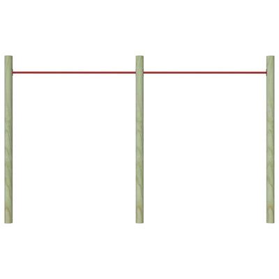 Turning Bars 2 pcs 125 cm Steel Red