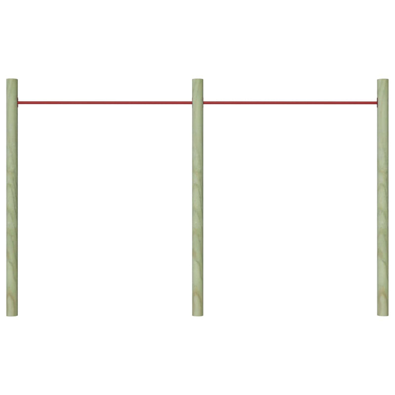 Turning Bars 2 pcs 125 cm Steel Red