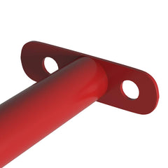 vidaXL Turning Bars 2 pcs 125 cm Steel Red 4