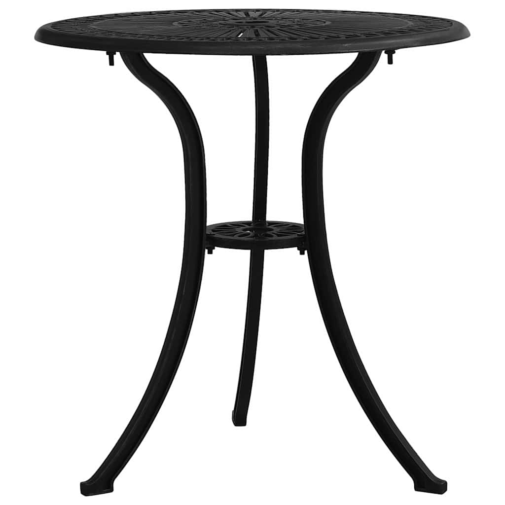 vidaXL Garden Table Black 62x62x65 cm Cast Aluminium 1
