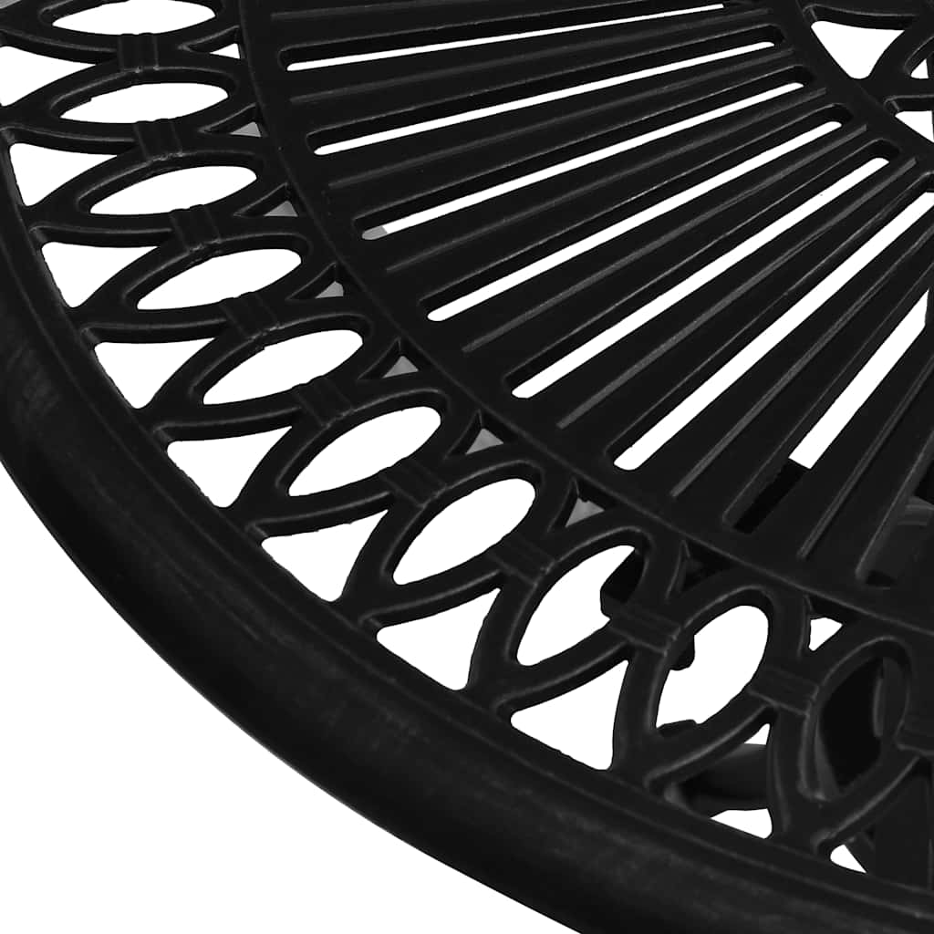 vidaXL Garden Table Black 62x62x65 cm Cast Aluminium 4