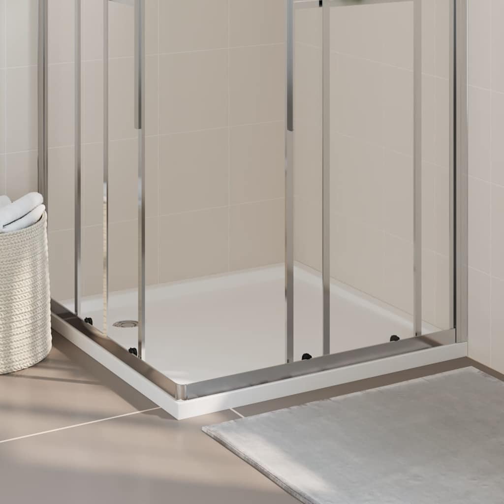 Rectangular ABS Shower Base Tray White 90 cm 90 cm