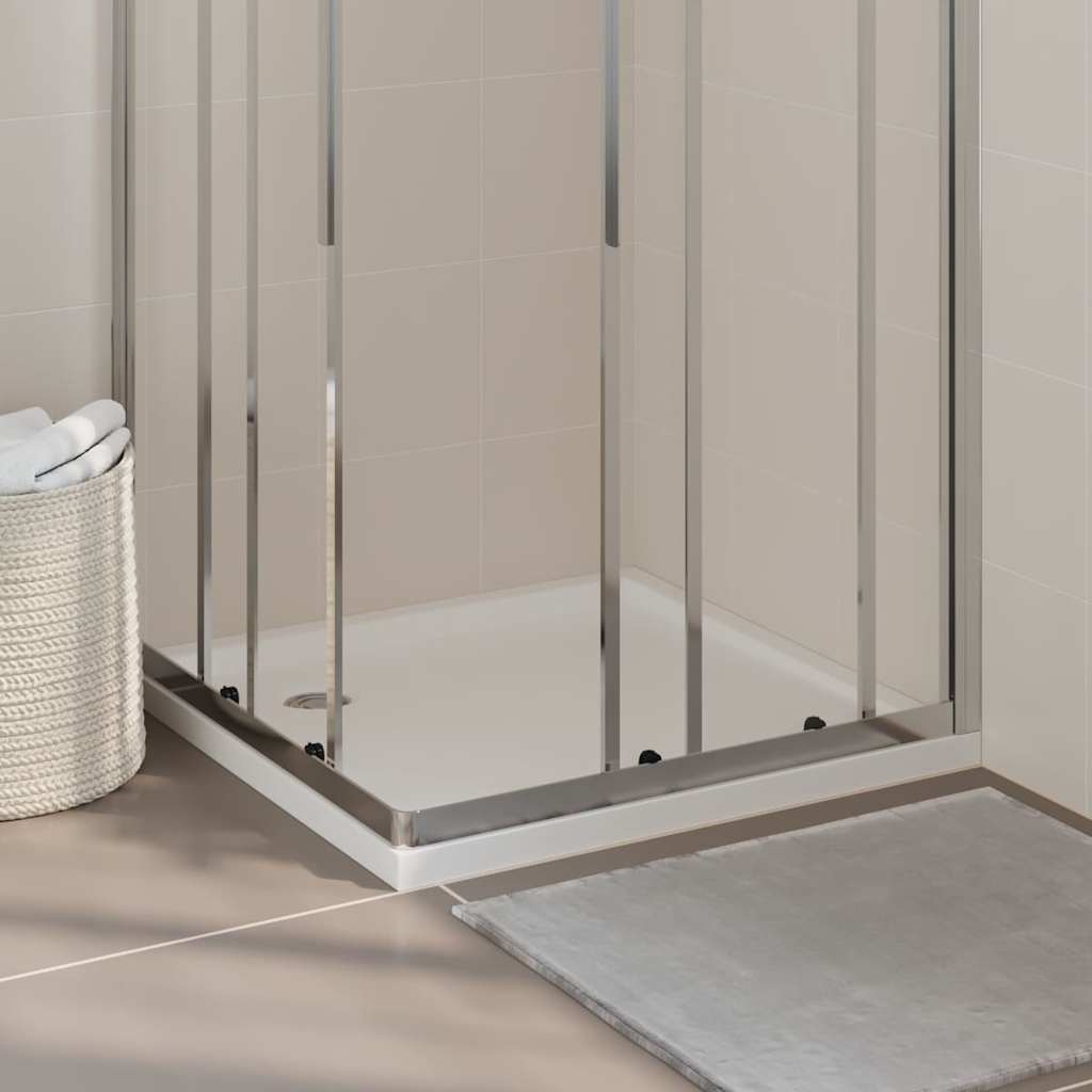 Rectangular ABS Shower Base Tray White 80 cm 80 cm