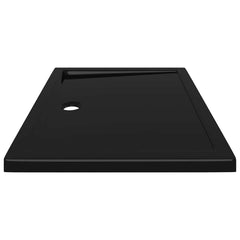 Rectangular ABS Shower Base Tray Black 80 cm 100 cm
