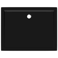 Rectangular ABS Shower Base Tray Black 80 cm 100 cm