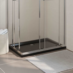 Rectangular ABS Shower Base Tray Black 70 cm 100 cm