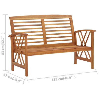 5 Piece Garden Lounge Set Solid Acacia Wood