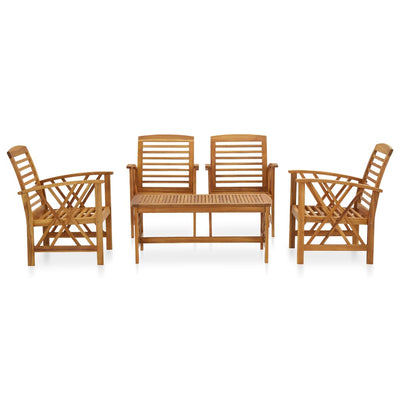 5 Piece Garden Lounge Set Solid Acacia Wood