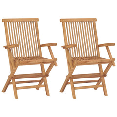 Folding Chairs Solid Teak Wood 2