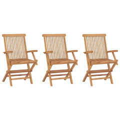 Folding Chairs Solid Teak Wood 3