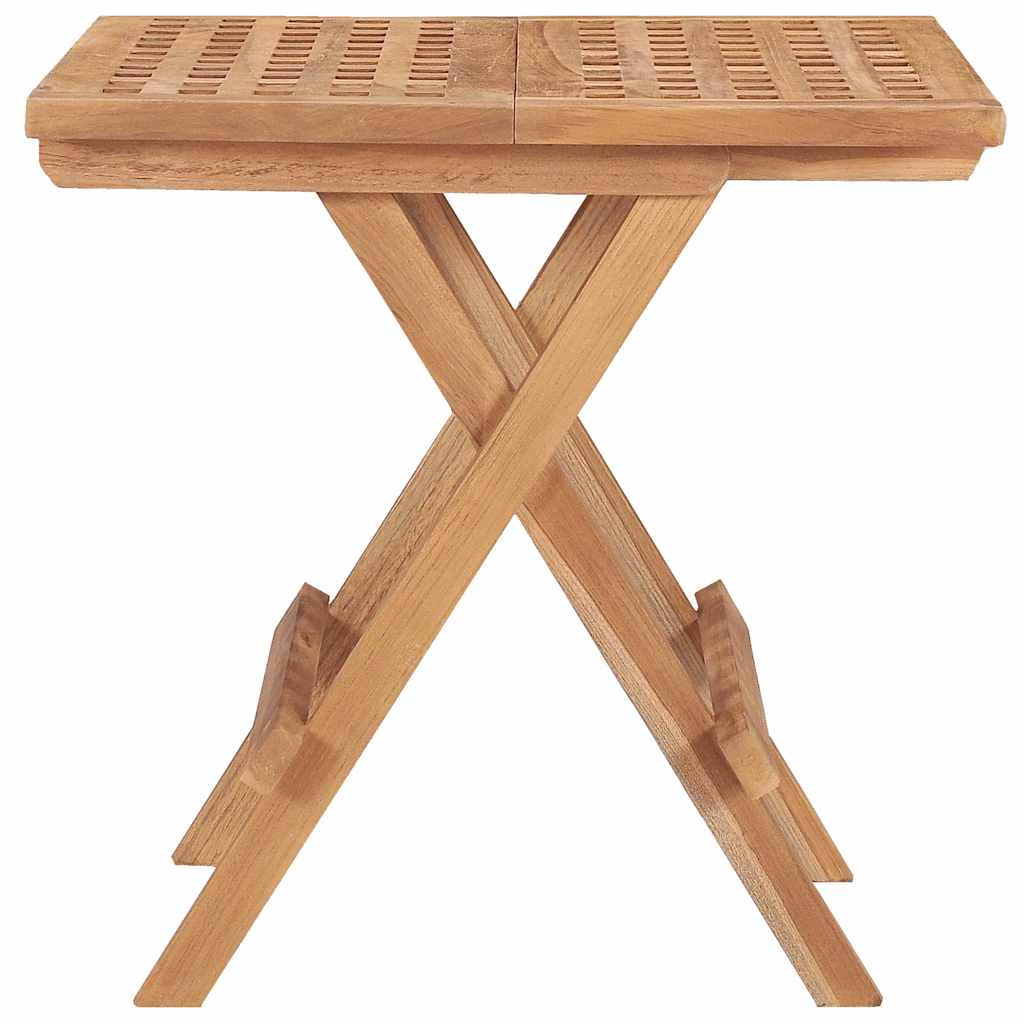 315454 vidaXL Folding Garden Table 50x50x50 cm Solid Teak Wood 3