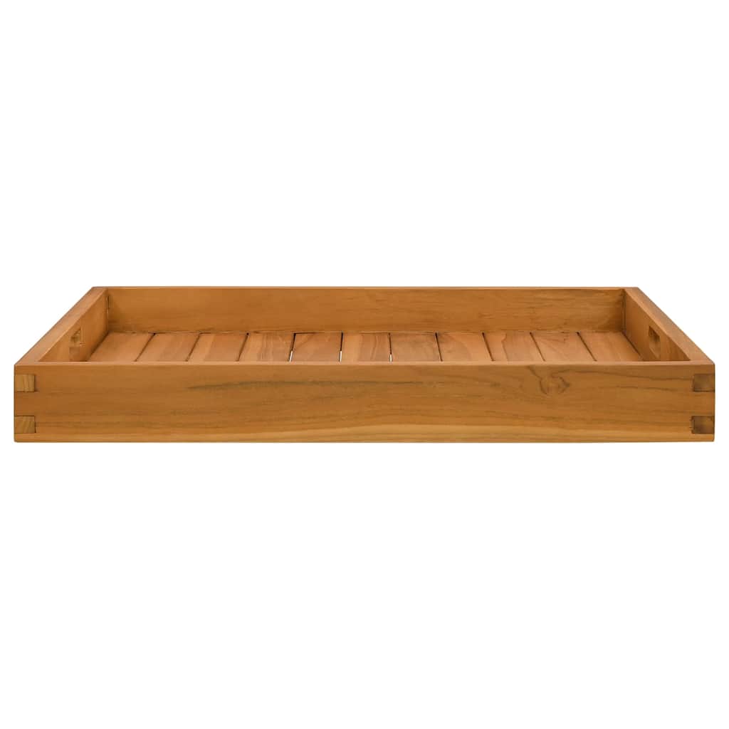 Serving Tray Solid Teak Wood 60 cm 60 cm