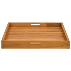 Serving Tray Solid Teak Wood 60 cm 60 cm