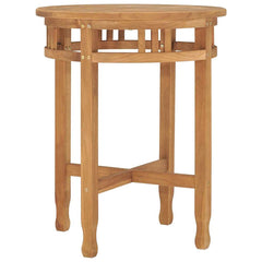 315463 vidaXL Bistro Table Ø60x75,5 cm Solid Teak Wood 1