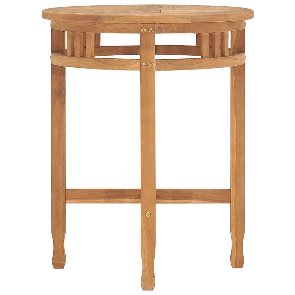 315463 vidaXL Bistro Table Ø60x75,5 cm Solid Teak Wood 2