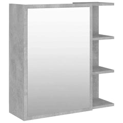 vidaXL Mirror Cabinet | Concrete grey | Engineered wood, acrylic | Medium 2