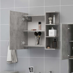 vidaXL Mirror Cabinet | Concrete grey | Engineered wood, acrylic | Medium 3