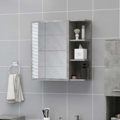 vidaXL Mirror Cabinet | Concrete grey | Engineered wood, acrylic | Medium 1