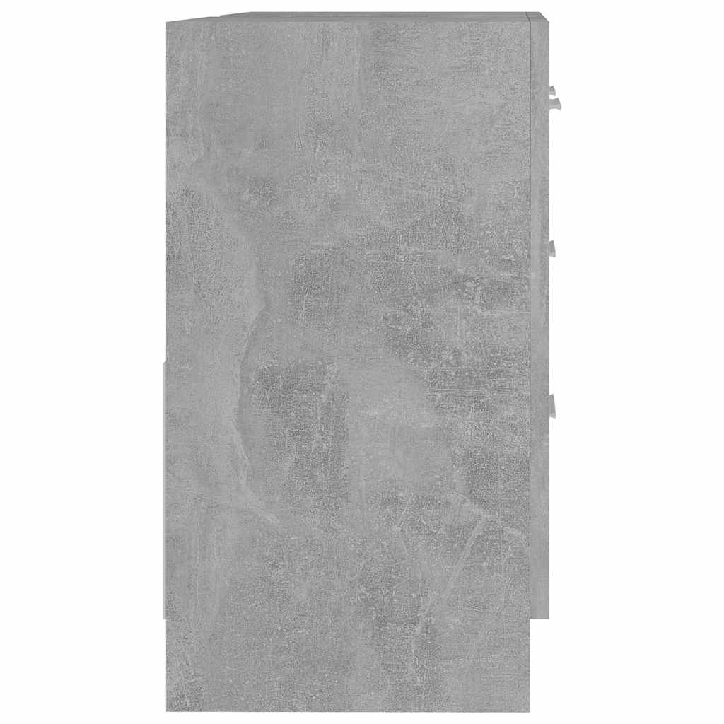 vidaXL Sink Cabinet | Concrete Grey | Engineered wood | 63 x 30 x 54 cm 6