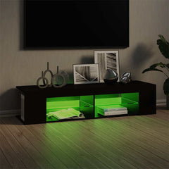 vidaXL TV Cabinet | Black | Engineered wood | Medium | TV Cabinet | Rectangular 4
