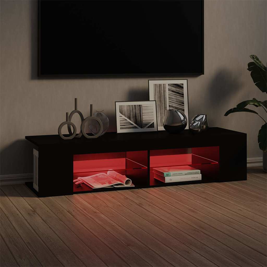 vidaXL TV Cabinet | Black | Engineered wood | Medium | TV Cabinet | Rectangular 5